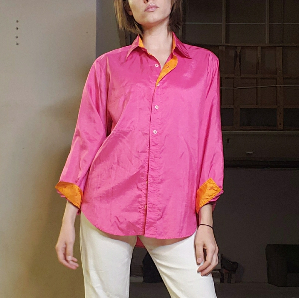 Vintage Neon Blouse